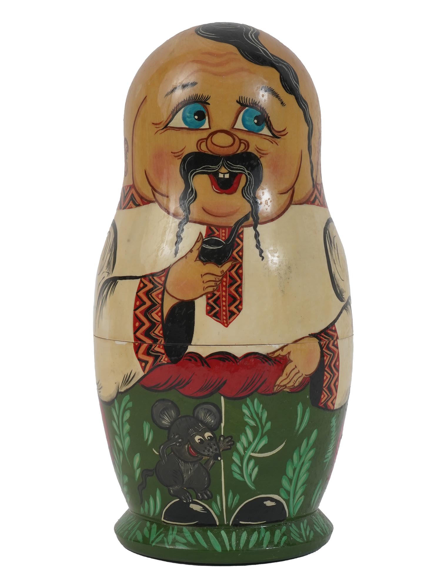 RUSSIAN MATRYOSHKA DOLLS WITH UKRAINIAN MEN, 1993 PIC-1